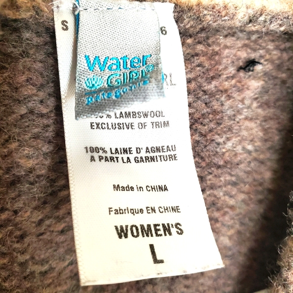 11) PATAGONIA Water Girl 100% Lambswool Sweater Sz. L